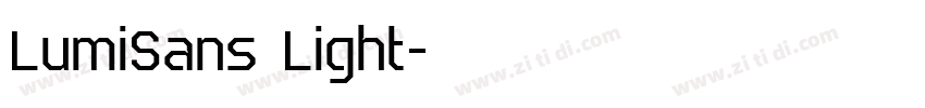LumiSans Light字体转换